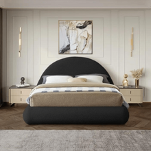 Load image into Gallery viewer, Luna Upholstered Bed Without Storage In Towel Suede Fabric

