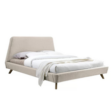 Load image into Gallery viewer, Gobbler Upholstered Bed Without Storage In Suede Fabric
