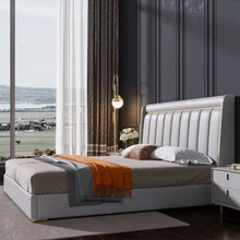 Load image into Gallery viewer, Canopy Upholstered Bed Without Storage In Suede
