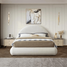 Load image into Gallery viewer, Luna Upholstered Bed Without Storage In Towel Suede Fabric
