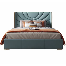 Load image into Gallery viewer, Italian Design Upholstered Bed Without Storage In Suede
