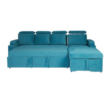 Load image into Gallery viewer, Titanium luxurious Sofa Cum Bed With Lounger
