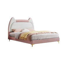 Load image into Gallery viewer, Kanzy Upholstered Kids Bed Without Storage In Suede
