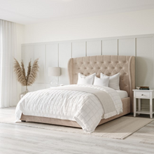 Load image into Gallery viewer, Kobe Upholstered Bed Without Storage In Suede
