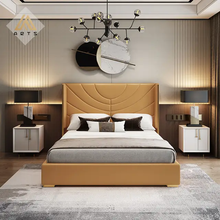 Load image into Gallery viewer, Italian Design Upholstered Bed Without Storage In Suede
