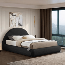 Load image into Gallery viewer, Luna Upholstered Bed Without Storage In Towel Suede Fabric
