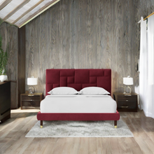 Load image into Gallery viewer, Cosmo Comfort  Upholstered Bed Without Storage In Suede
