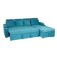 Load image into Gallery viewer, Titanium luxurious Sofa Cum Bed With Lounger

