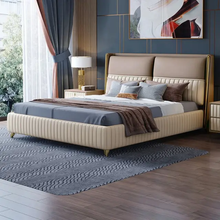 Load image into Gallery viewer, Dallas Slummber Upholstered Bed Without Storage In Suede
