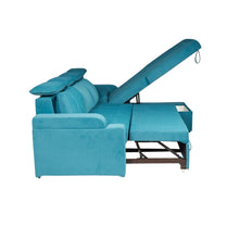 Load image into Gallery viewer, Titanium luxurious Sofa Cum Bed With Lounger
