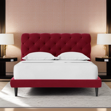 Load image into Gallery viewer, Becton Luxury Upholstered Bed Without Storage In Suede
