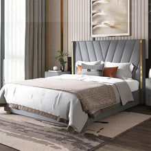 Load image into Gallery viewer, Albris Upholstered Bed Without Storage In Suede
