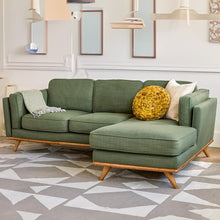 Load image into Gallery viewer, Lumo Sofa | L Shaped Left Sectional | Down-feather Back Cushions (7.5 feet)
