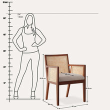 Load image into Gallery viewer, Kipling Upholstered Rattan Chair
