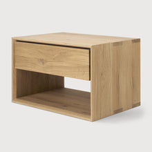 Load image into Gallery viewer, Bon Bedside Table  | Solid Walnut/Teak/Oak Wood | 2 Feet Length
