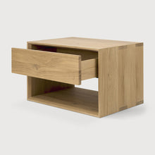 Load image into Gallery viewer, Bon Bedside Table  | Solid Walnut/Teak/Oak Wood | 2 Feet Length
