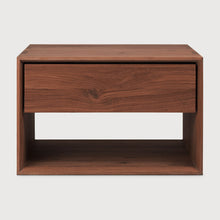 Load image into Gallery viewer, Bon Bedside Table  | Solid Walnut/Teak/Oak Wood | 2 Feet Length
