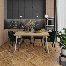 Load image into Gallery viewer, Serenity Dining Table (5x3 feet) - White Oak Veneer
