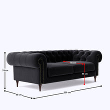 Load image into Gallery viewer, Chesterfield 3 Seater Sofa - 86.6"
