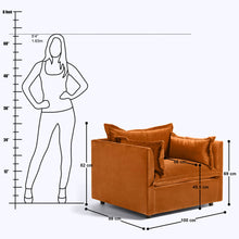 Load image into Gallery viewer, Caprice 1 Seater Sofa - 39"
