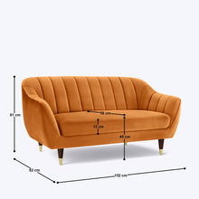 Load image into Gallery viewer, Emily Flared Arm 2 Seater Sofa - 60"
