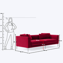 Load image into Gallery viewer, Brian 3.5 Seater Sofa - 85"
