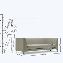 Load image into Gallery viewer, Seth Box Sofa - 2.5 Seater - 64"

