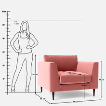 Load image into Gallery viewer, Freda 1 Seater Sofa - 39"
