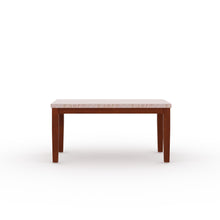 Load image into Gallery viewer, Golden Mayer Anemone Solid wood 4-Seater Marble Top Dining Table With 4 Upholstery Chairs in Walnut Color
