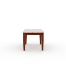 Load image into Gallery viewer, Golden Mayer Anemone Solid wood 6-Seater Marble Top Dining Table With 6 Upholstery Chairs in Walnut Color
