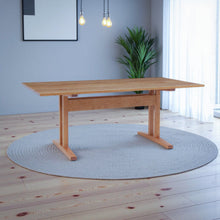 Load image into Gallery viewer, Niva Dining Table (6.5 feet) - Solid Teak/Walnut/Oak Wood
