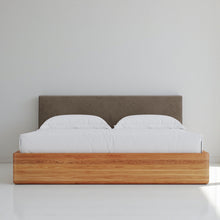 Load image into Gallery viewer, Aari Bed (Built-in Storage) - Solid Teak/Walnut/Oak Wood (Queen)

