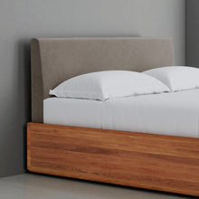 Load image into Gallery viewer, Aari Bed (Built-in Storage) - Solid Teak/Walnut/Oak Wood (King)

