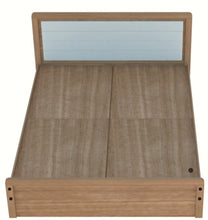 Load image into Gallery viewer, Golden Mayer Cracus Queen Size Bed In Urban Teak With Frosty White Colour
