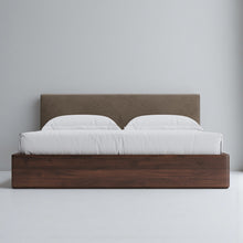 Load image into Gallery viewer, Aari Bed (Built-in Storage) - Solid Teak/Walnut/Oak Wood (Queen)
