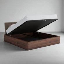 Load image into Gallery viewer, Aari Bed (Built-in Storage) - Solid Teak/Walnut/Oak Wood (Queen)
