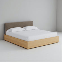 Load image into Gallery viewer, Aari Bed (Built-in Storage) - Solid Teak/Walnut/Oak Wood (King)

