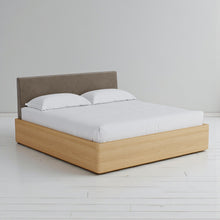 Load image into Gallery viewer, Aari Bed (Built-in Storage) - Solid Teak/Walnut/Oak Wood (Queen)
