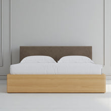 Load image into Gallery viewer, Aari Bed (Built-in Storage) - Solid Teak/Walnut/Oak Wood (Queen)
