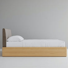 Load image into Gallery viewer, Aari Bed (Built-in Storage) - Solid Teak/Walnut/Oak Wood (King)

