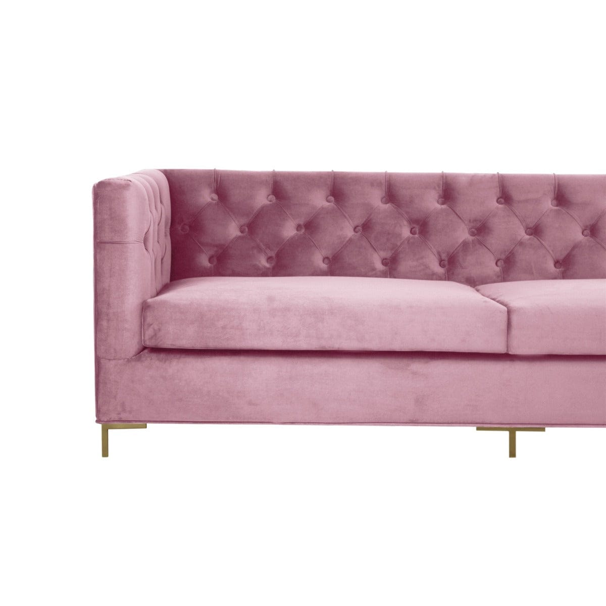 Mosby Three Seater Pink Sofa