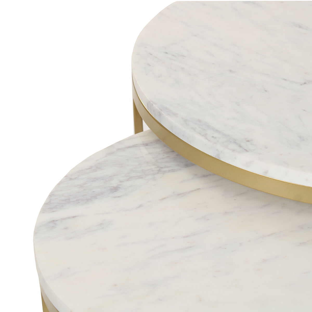 Broody Nesting Marble Coffee Table Set of 2