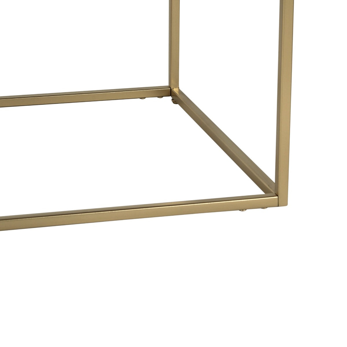 Noah Marble Console Table In Gold Finish