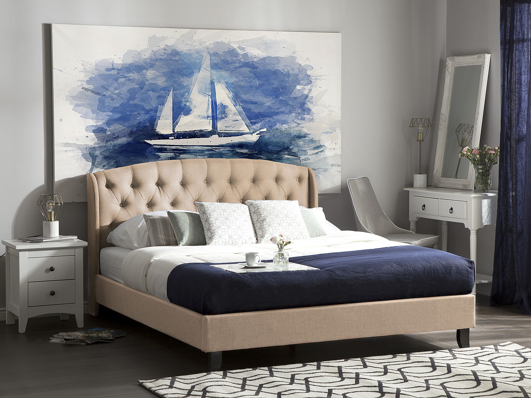 Borduex Fully Upholstered Bed without Storage